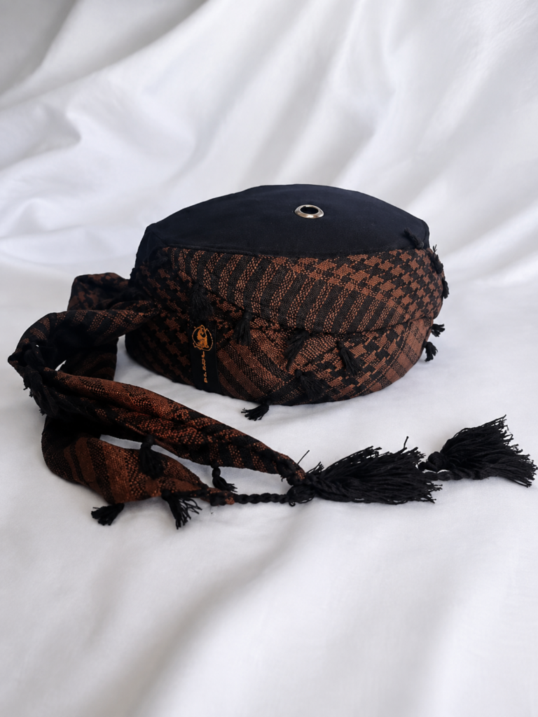 Katalog peci sorban coklat kombi hitam