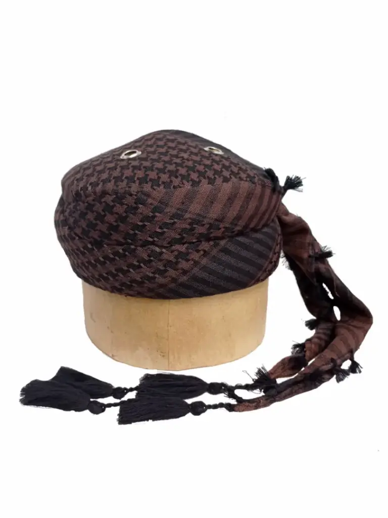 Katalog peci sorban arafat coklat1