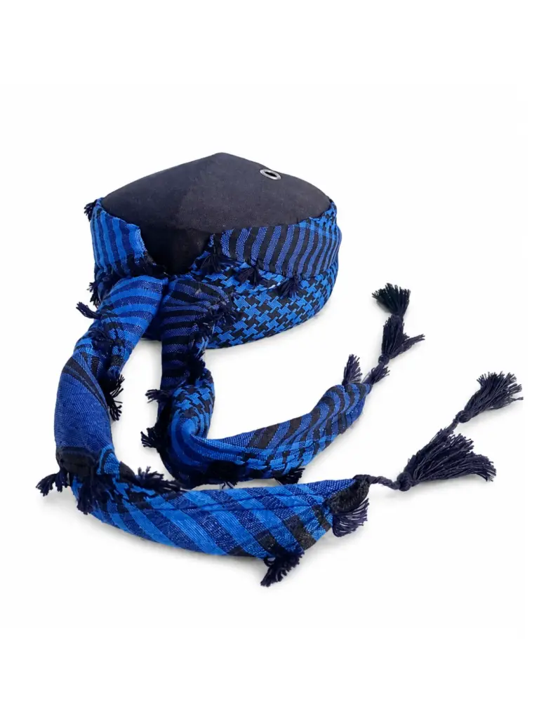 Katalog peci sorban arafat biru kombi hitam