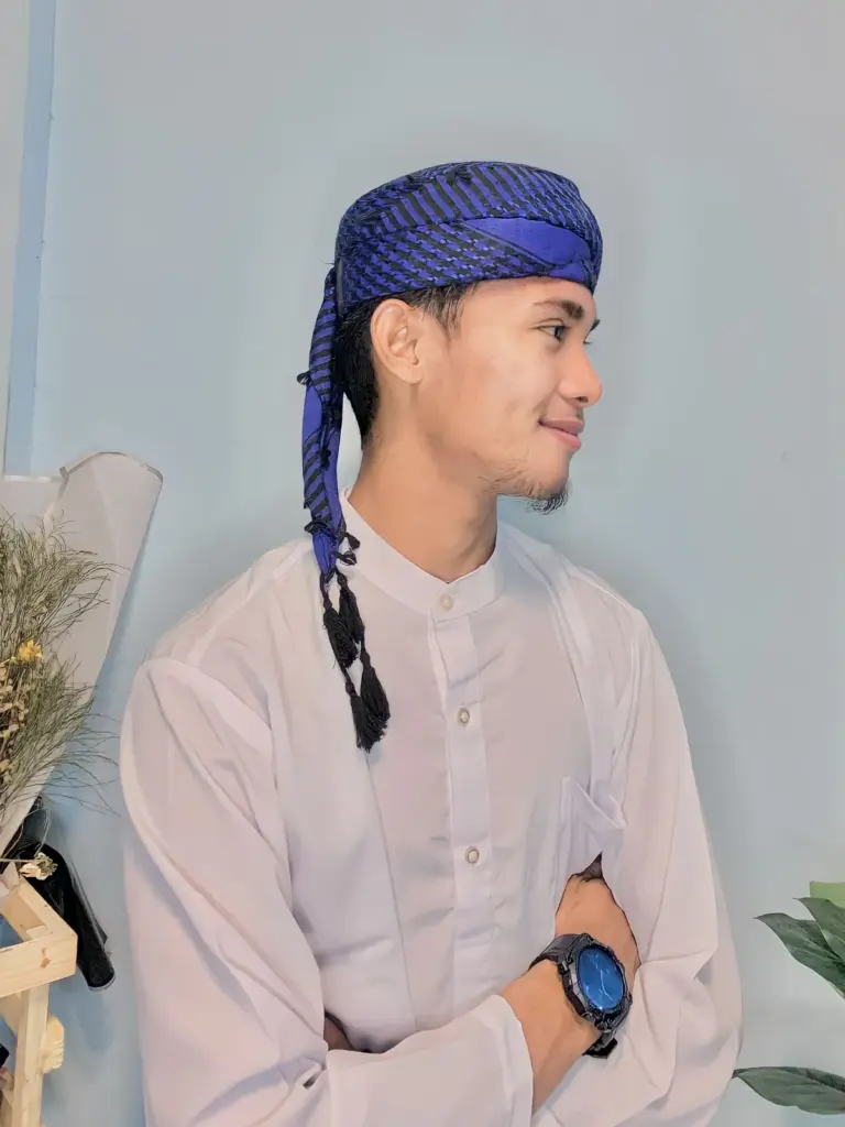 Katalog peci sorban arafat biru2