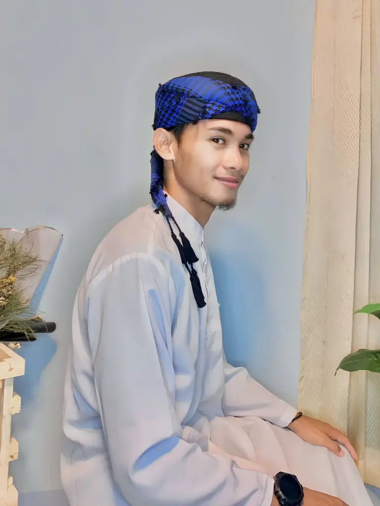 Katalog peci sorban arafat biru3