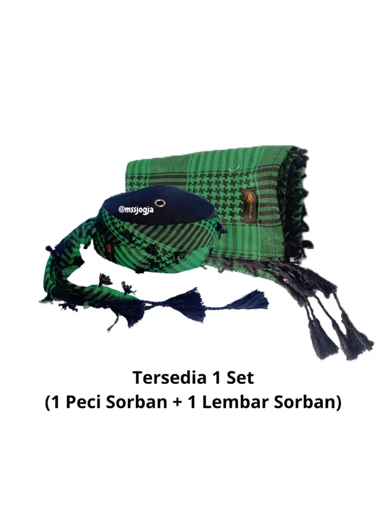 Katalog peci sorban arafat hijaukombi+sorban