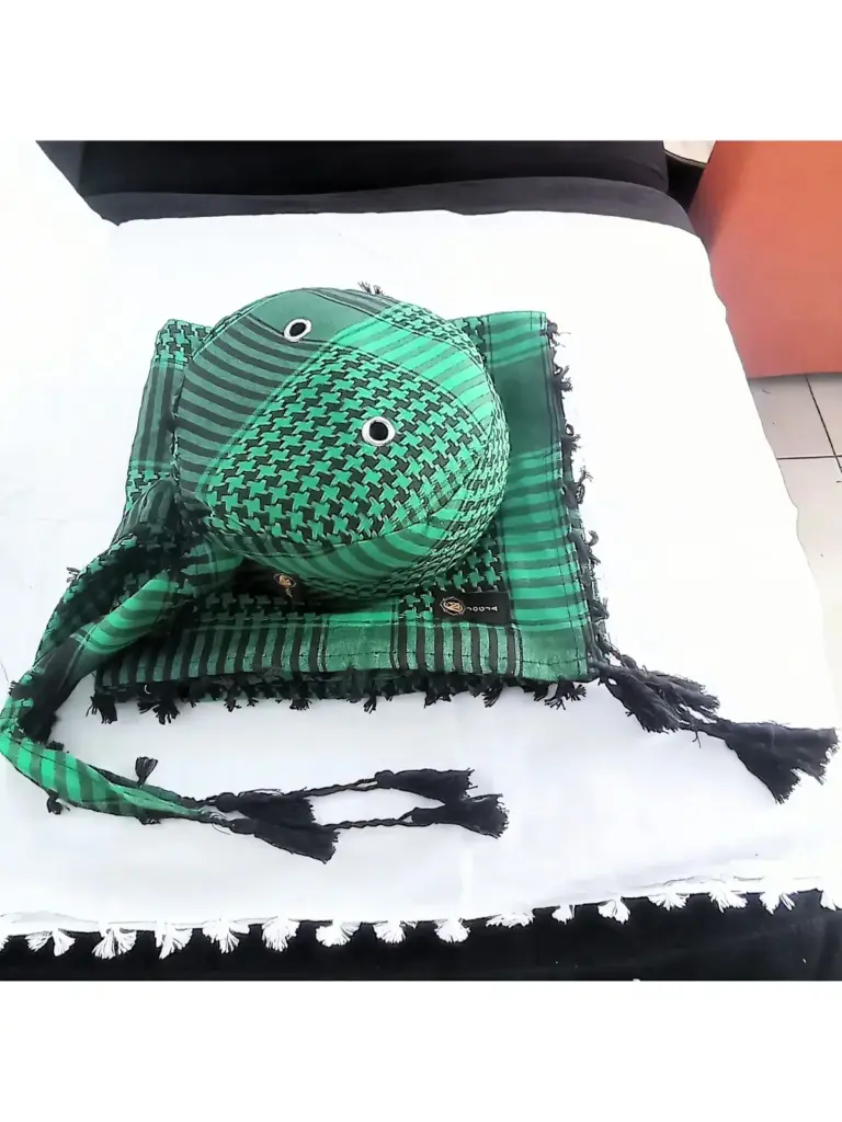 Katalog peci sorban arafat hijau+sorban